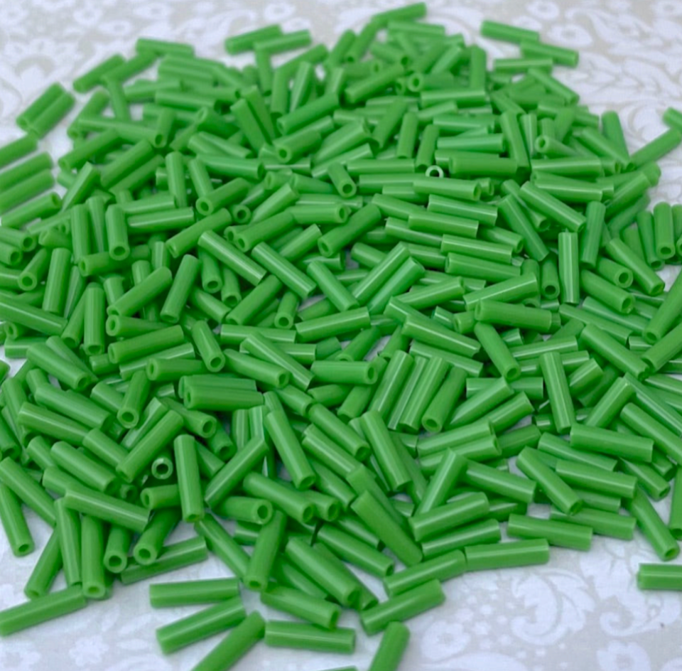 Opaque Green 6mm Miyuki Bugle Beads BGL2-9411 - 10 grams