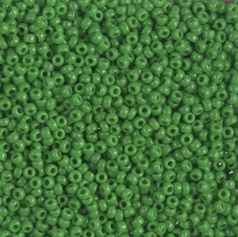 Opaque Jade Green 11-0411 Miyuki 11/0 Round Japanese Seed Beads 20 grams
