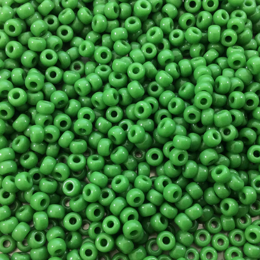 Opaque Jade Green 8-0411 Miyuki 8/0 Round Japanese Seed Beads 20 grams