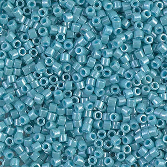 Opaque Light Aqua Lustre DBM0217 Miyuki Delica 10/0 Japanese Cylinder Beads 10 grams