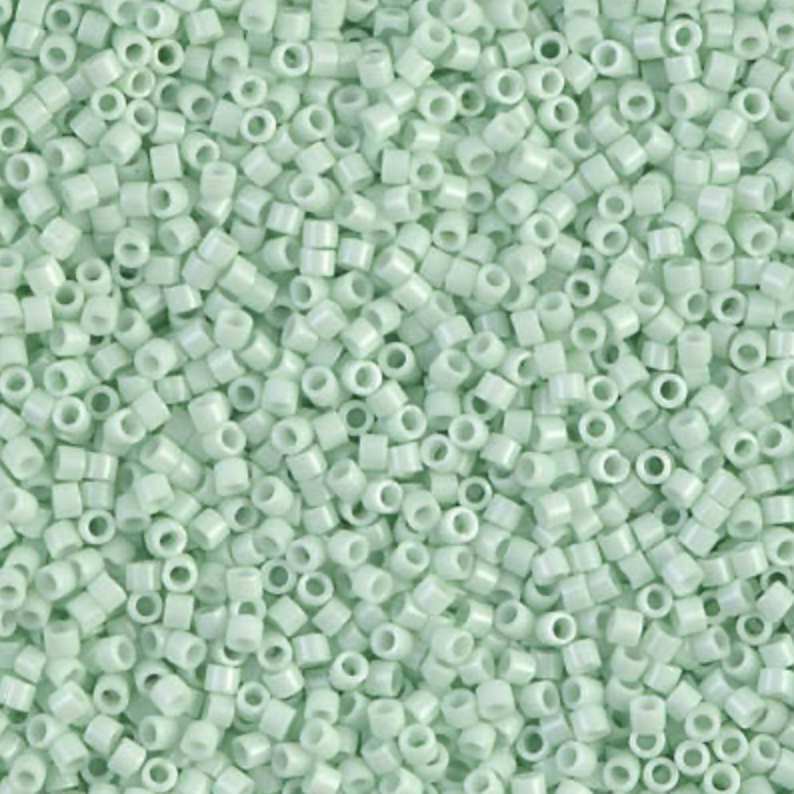 Opaque Light Mint DB1496 Miyuki Delica 11/0 Japanese Cylinder Beads 10 grams