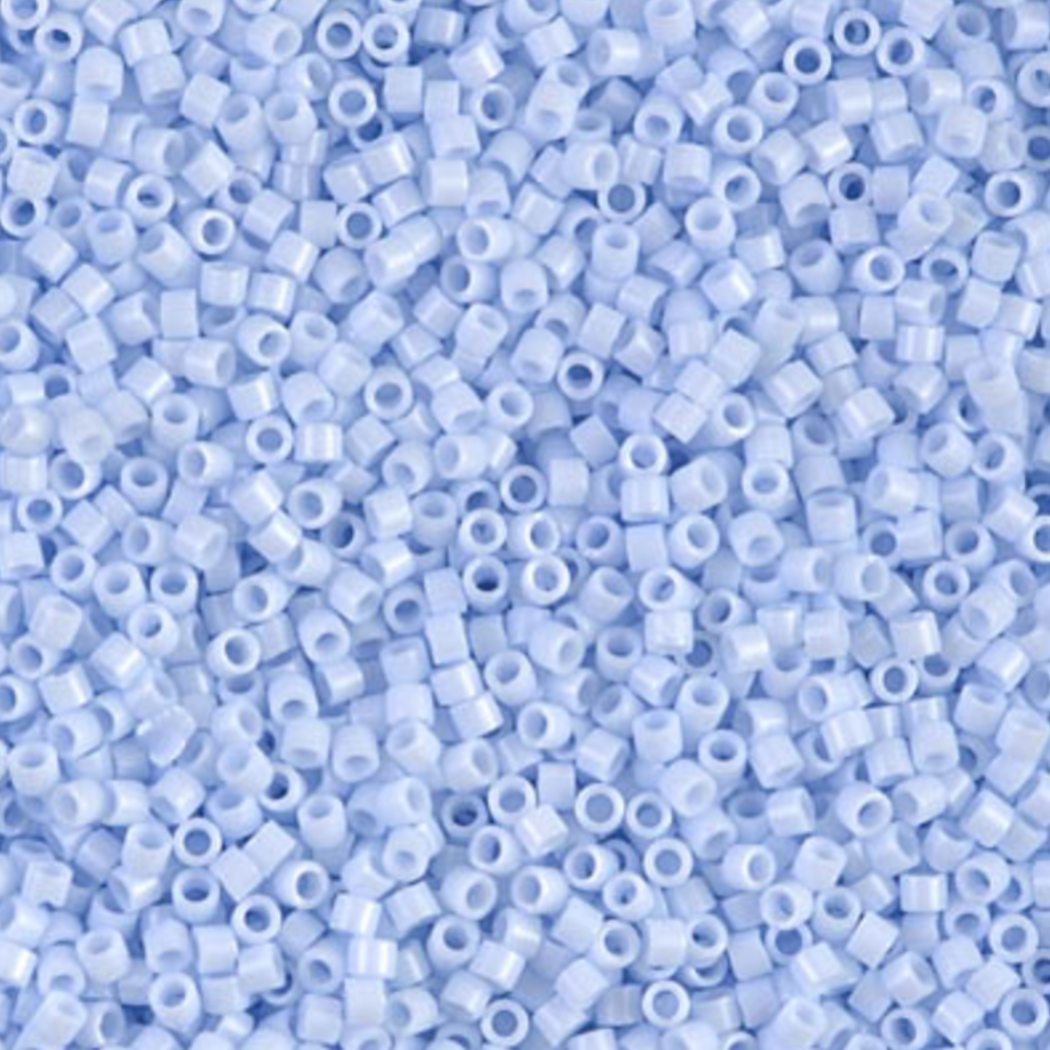 Opaque Light Sky Blue DB1497 Miyuki Delica 11/0 Japanese Cylinder Beads 10 grams