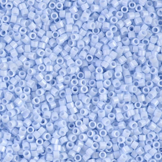 Opaque Light Sky Blue DB1497 Miyuki Delica 11/0 Japanese Cylinder Beads 10 grams
