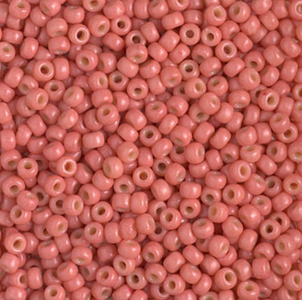 Opaque Light Watermelon Duracoat 8-4464 Miyuki 8/0 Round Japanese Seed Beads 20 grams