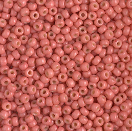 Opaque Light Watermelon Duracoat 8-4464 Miyuki 8/0 Round Japanese Seed Beads 20 grams