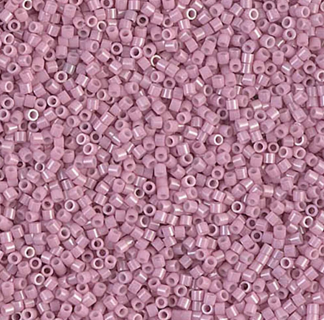 Opaque Old Rose DBS0210 Miyuki Delica 15/0 Japanese Cylinder Beads 7 grams