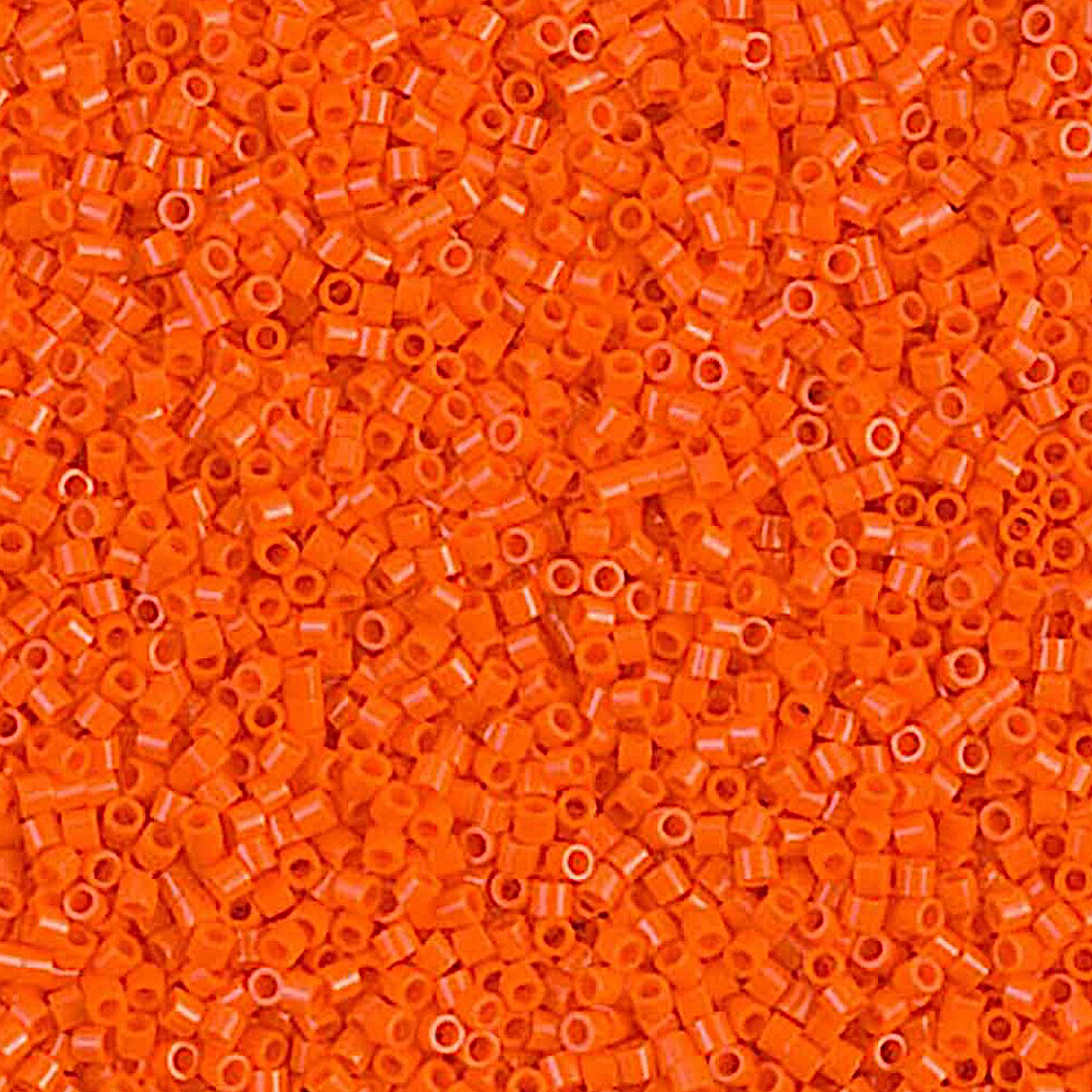 Opaque Orange DBS0722 Miyuki Delica 15/0 Japanese Cylinder Beads 7 grams