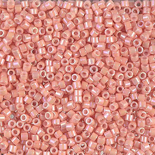Opaque Peach Luster DBM0207 Miyuki Delica 10/0 Japanese Cylinder Beads 10 grams