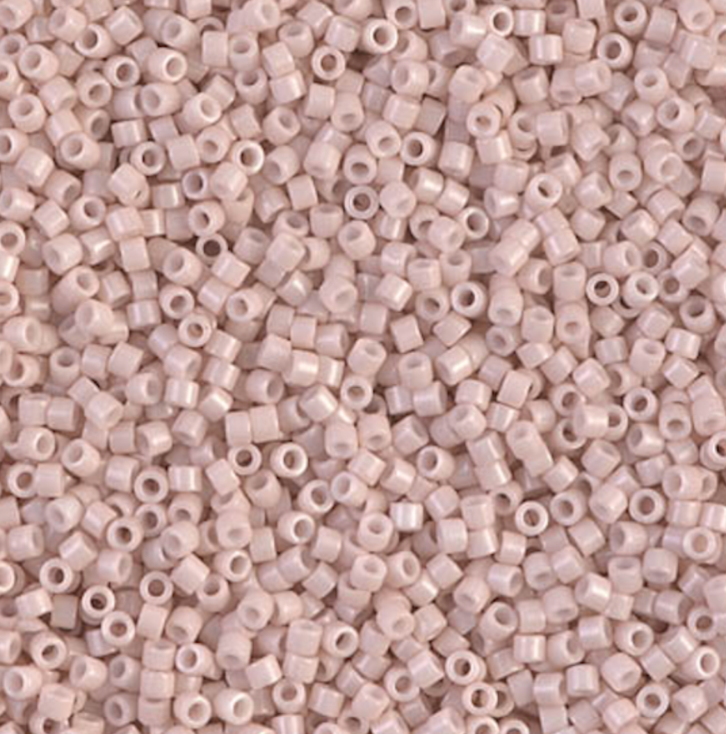 Opaque Pink Champagne DB1495 Miyuki Delica 11/0 Japanese Cylinder Beads 10 grams