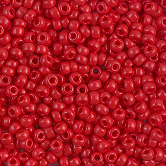 Opaque Red 8-0408 Miyuki 8/0 Round Japanese Seed Beads 20 grams