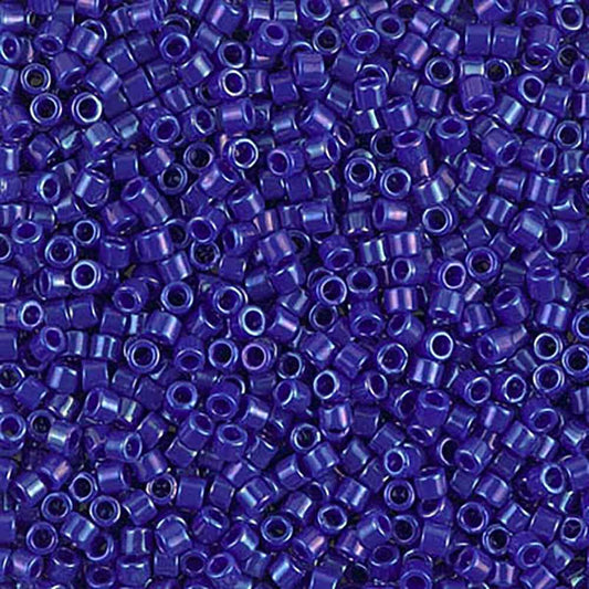 Opaque Royal Blue Luster DBM0216 Miyuki Delica 10/0 Japanese Cylinder Beads 10 grams