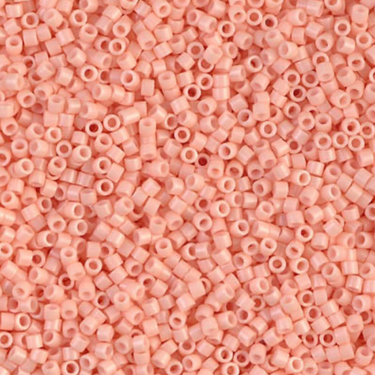 Opaque Salmon DB206 Miyuki Delica 11/0 Japanese Cylinder Beads 10 grams