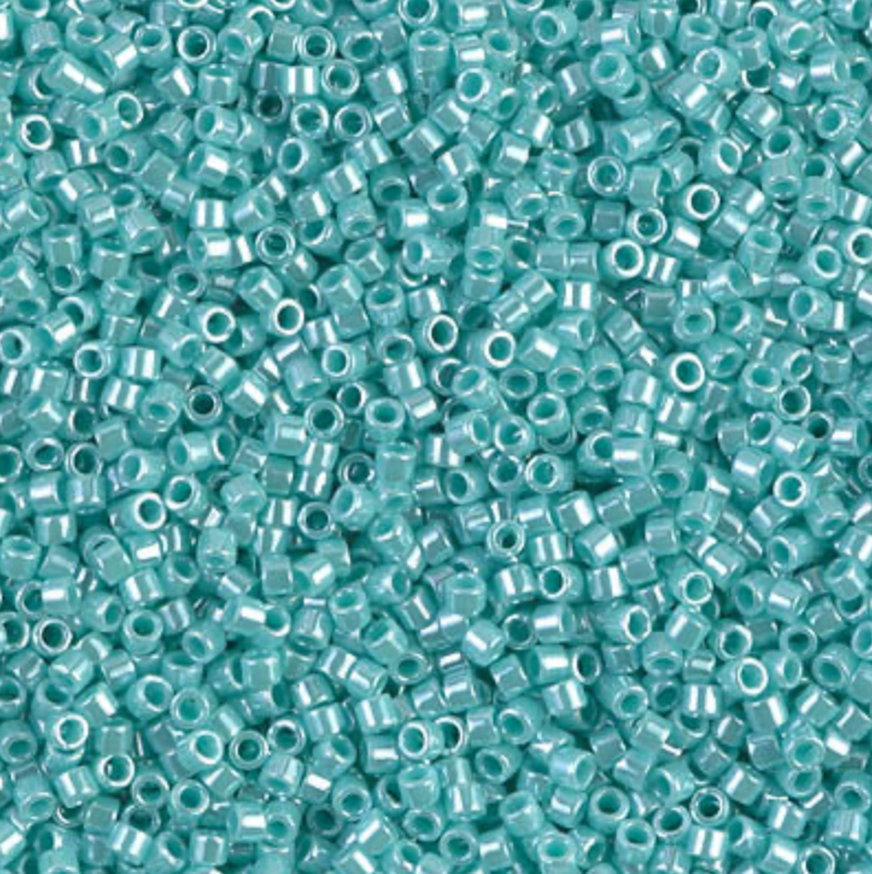 Opaque Sea Opal Luster DB1567 Miyuki Delica 11/0 Japanese Cylinder Beads 10 grams