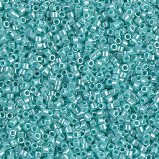 Opaque Sea Opal Luster DB1567 Miyuki Delica 11/0 Japanese Cylinder Beads 10 grams