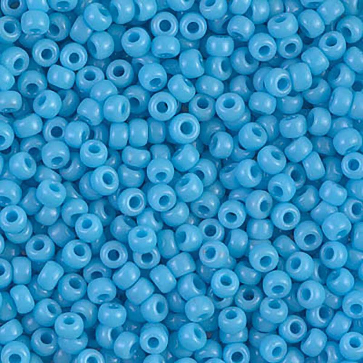 Opaque Turquoise Blue 8-0413 Miyuki 8/0 Round Japanese Seed Beads 20 grams