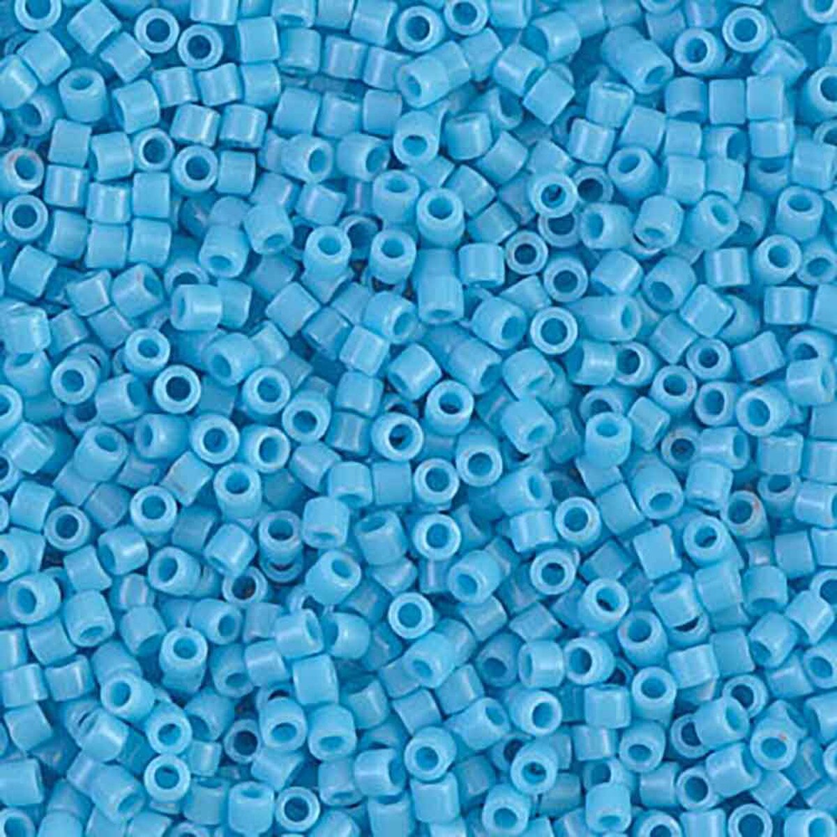 Opaque Turquoise Blue DBM0725 Miyuki Delica 10/0 Japanese Cylinder Beads 10 grams
