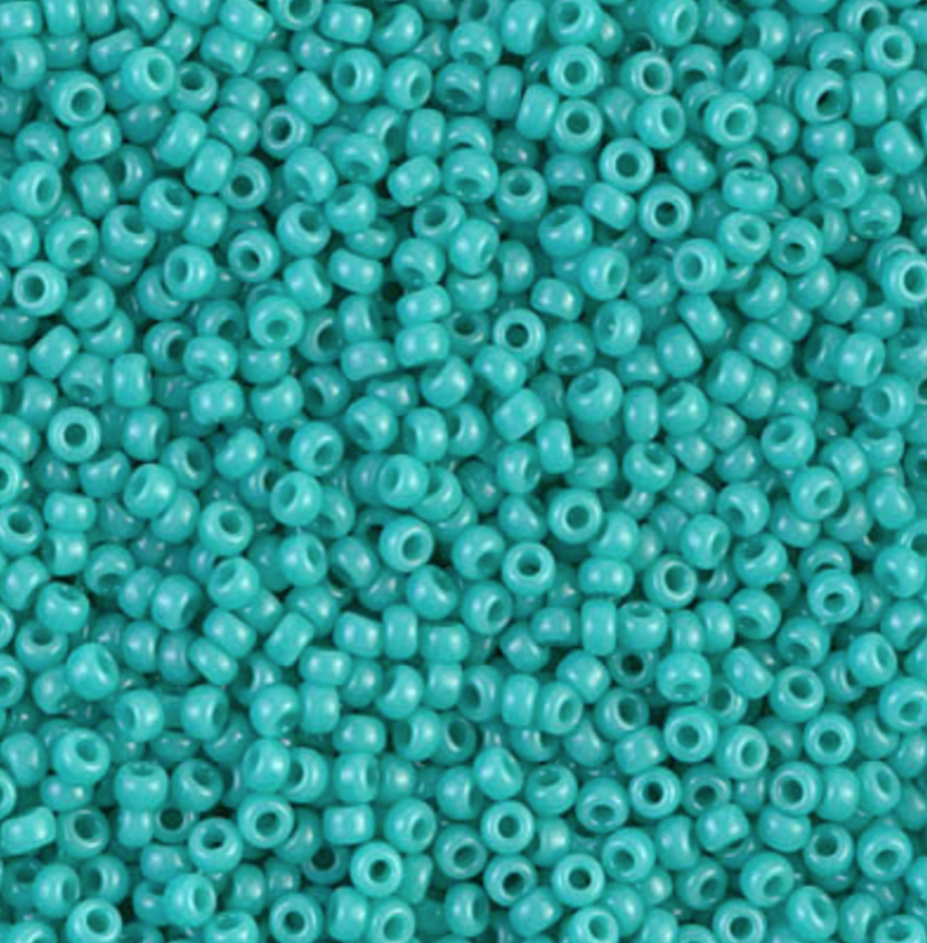 Opaque Turquoise Green 11-0412 Miyuki 11/0 Round Japanese Seed Beads 20 grams