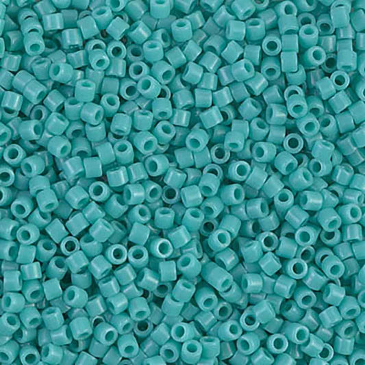 Opaque Turquoise Green DBM0729 Miyuki Delica 10/0 Japanese Cylinder Beads 10 grams