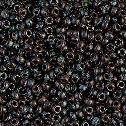 Picasso Garnet Transparent 8-4504 Miyuki 8/0 Round Japanese Seed Beads 20 grams