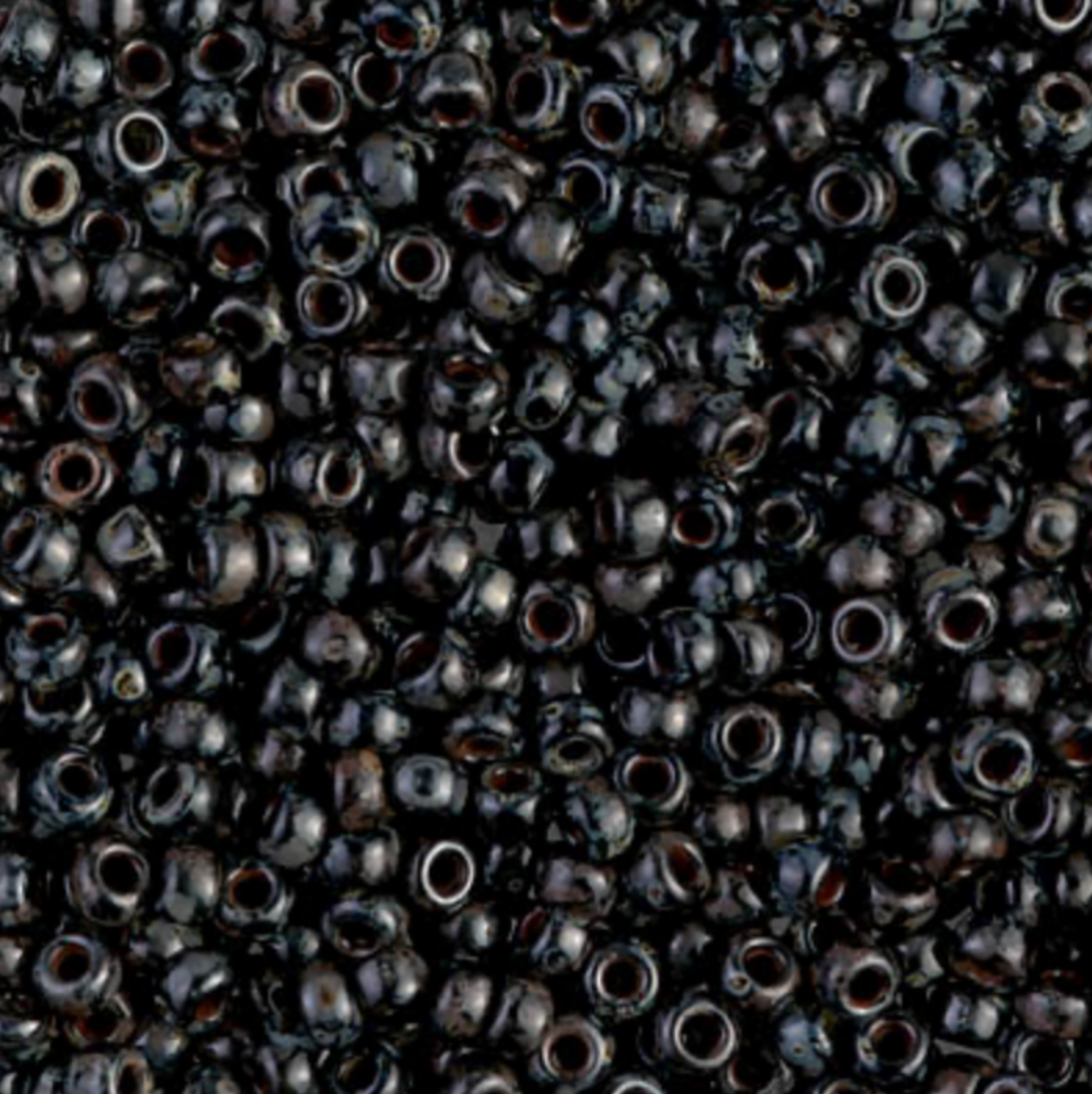 Picasso Smoky Black Matte 8-4511 Miyuki 8/0 Round Japanese Seed Beads 20 grams