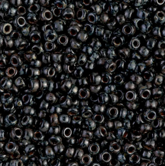 Picasso Smoky Black Matte 8-4511 Miyuki 8/0 Round Japanese Seed Beads 20 grams