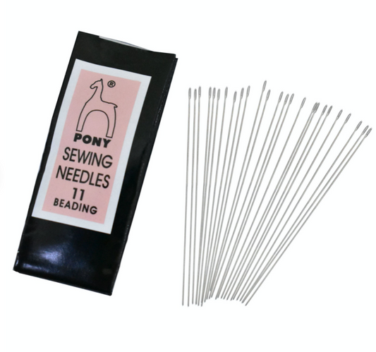 Pony Beading Needles Hand Sewing Needles Size 11 - Pack of 25 Needles