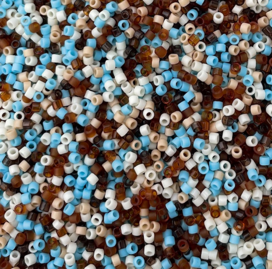 Robins Nest Mix DB-mix9042 Miyuki Delica 11/0 Japanese Cylinder Beads 10 grams