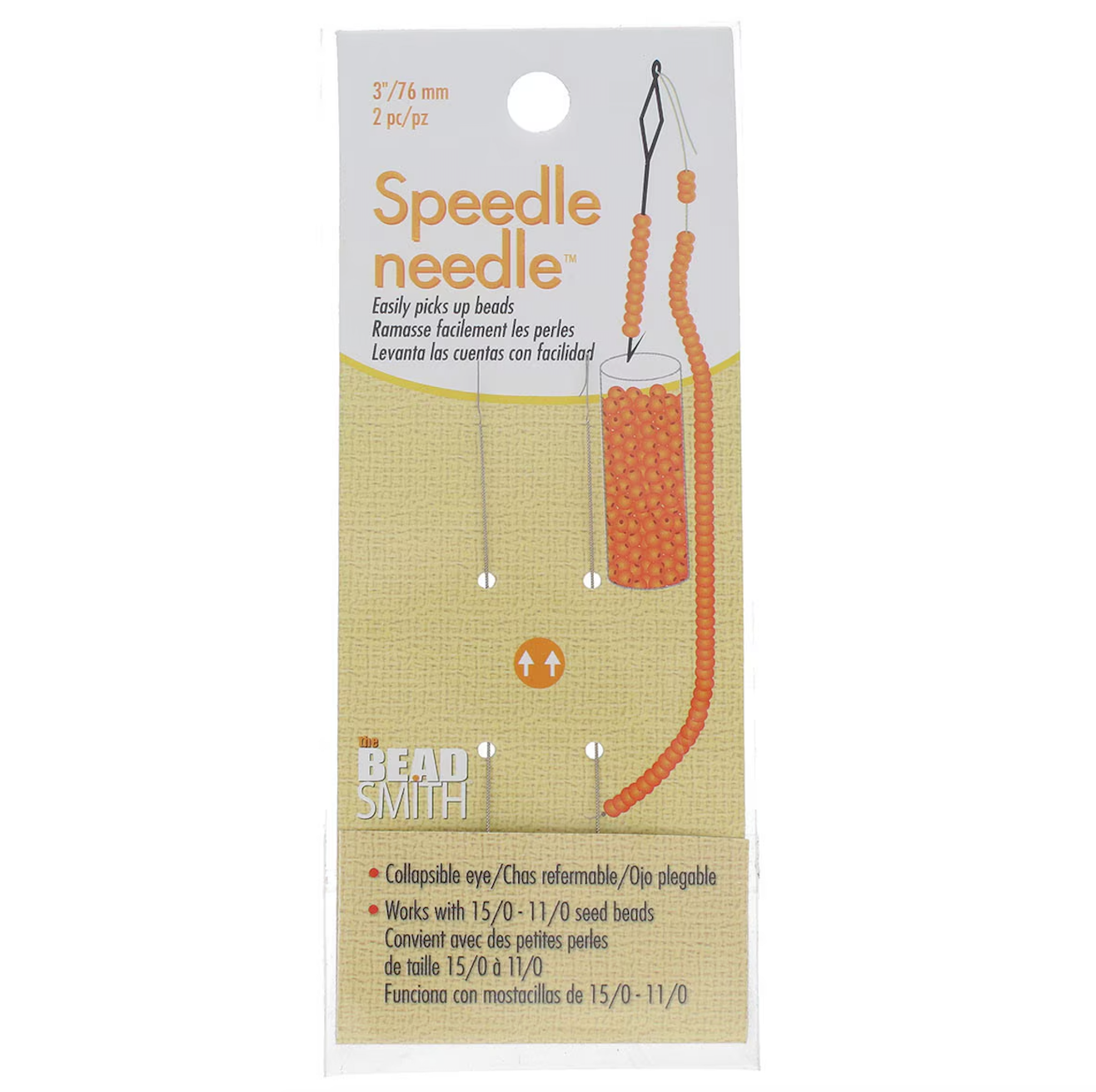 Speedle Needle Barbed Needle by Beadsmith Pack of 2