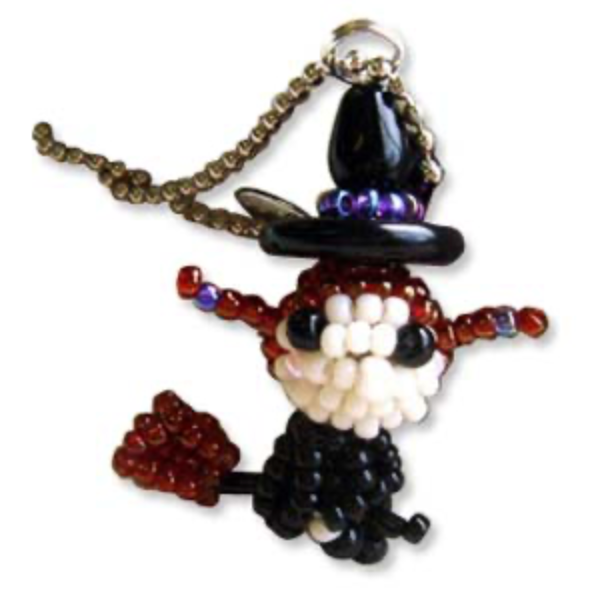 Witch Beading Kit Mascot Children Halloween Craft Kit by Miyuki