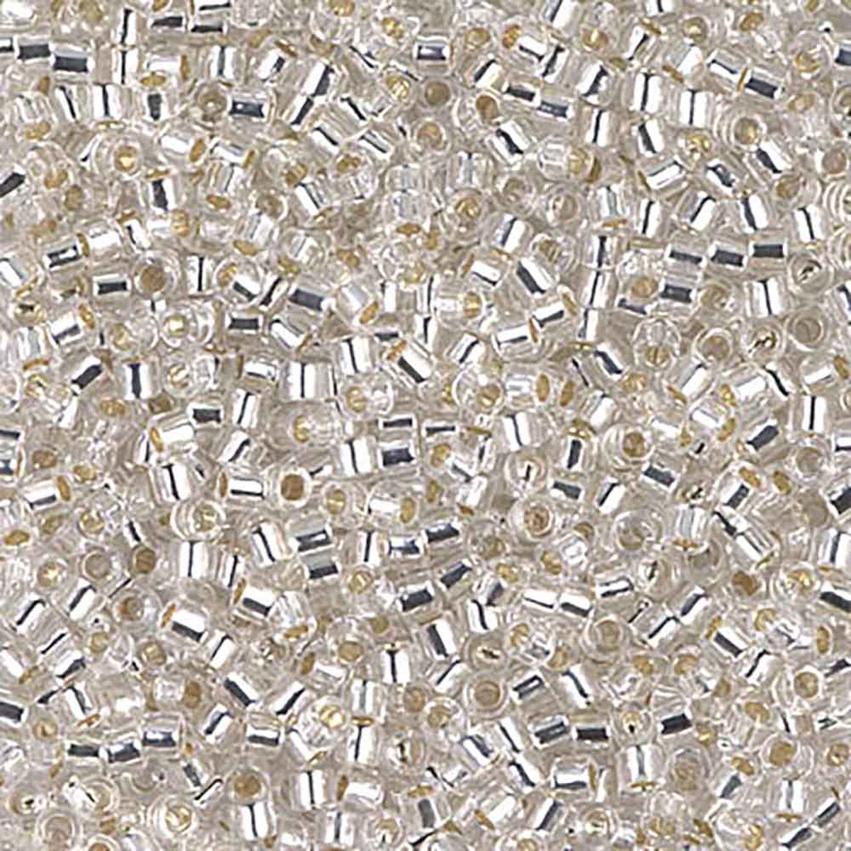 Silver Lined Crystal DBM0041 Miyuki Delica 10/0 Japanese Cylinder Beads 10 grams