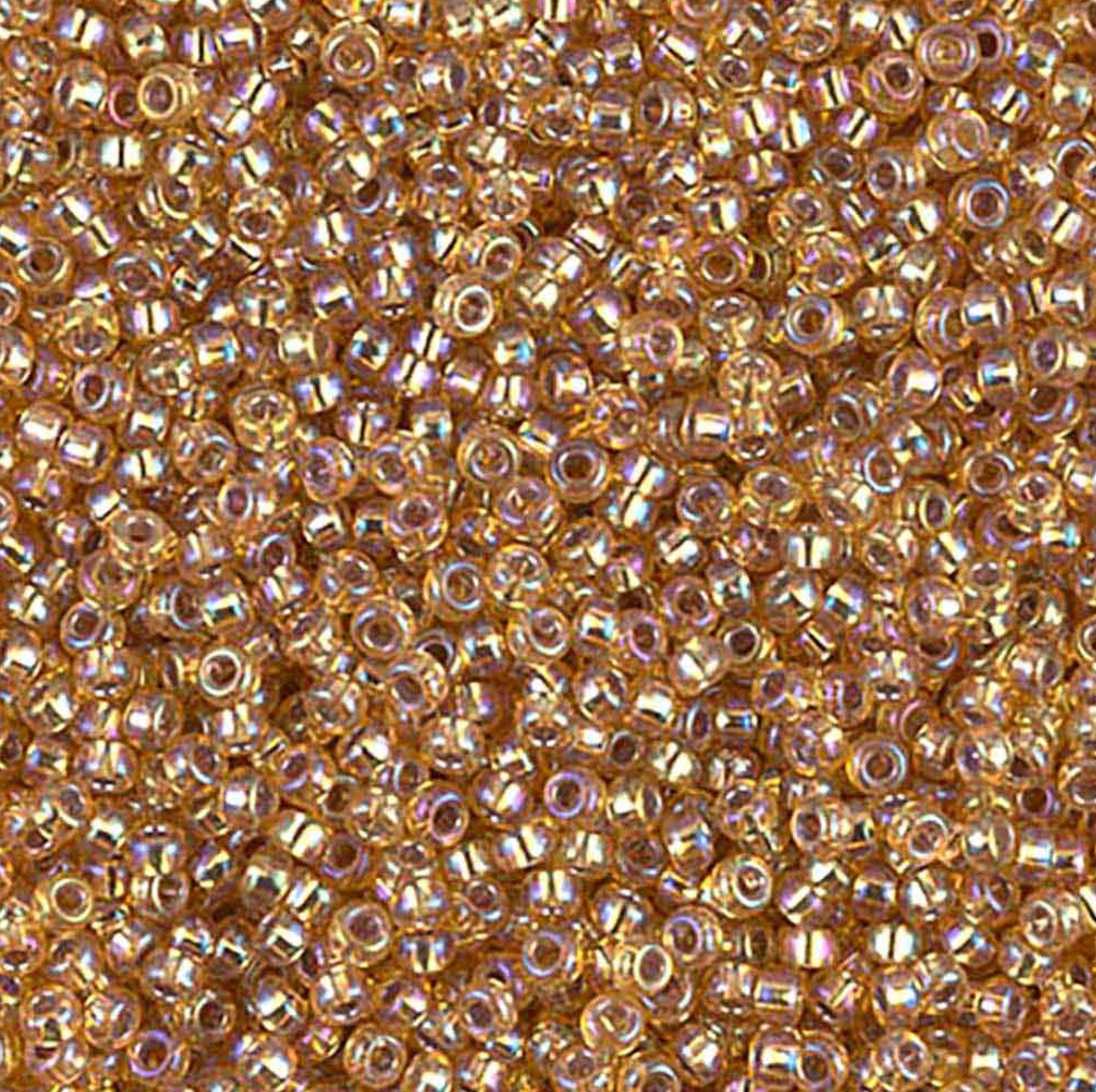 Silver Lined Dark Gold AB 11-1004 Miyuki 11/0 Round Japanese Seed Beads 20 grams