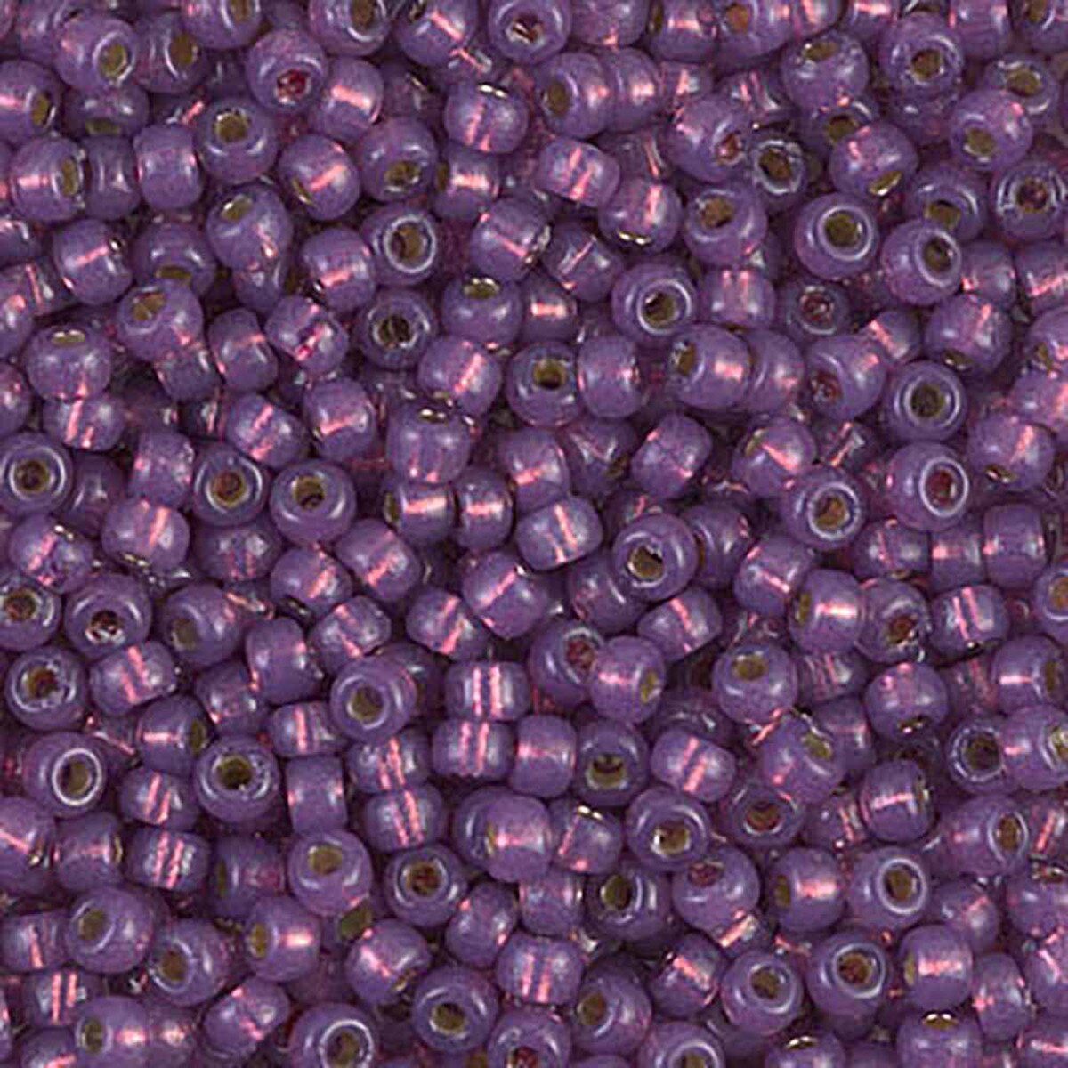 Silver Lined Dark Lilac Duracoat 8-4248 Miyuki 8/0 Round Japanese Seed Beads 20 grams