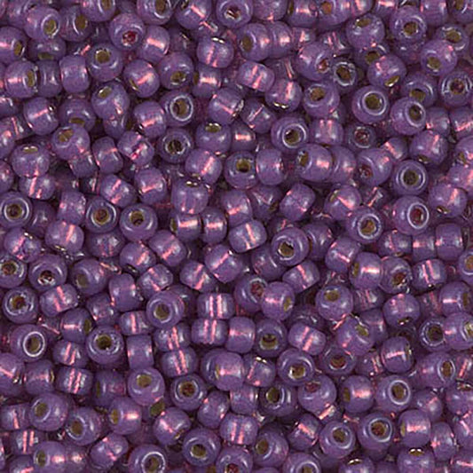 Silver Lined Dark Lilac Duracoat 8-4248 Miyuki 8/0 Round Japanese Seed Beads 20 grams