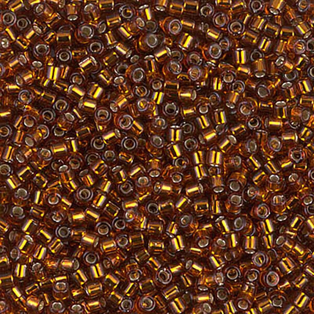 Silver Lined Dark Topaz DBM0144 Miyuki Delica 10/0 Japanese Cylinder Beads 10 grams