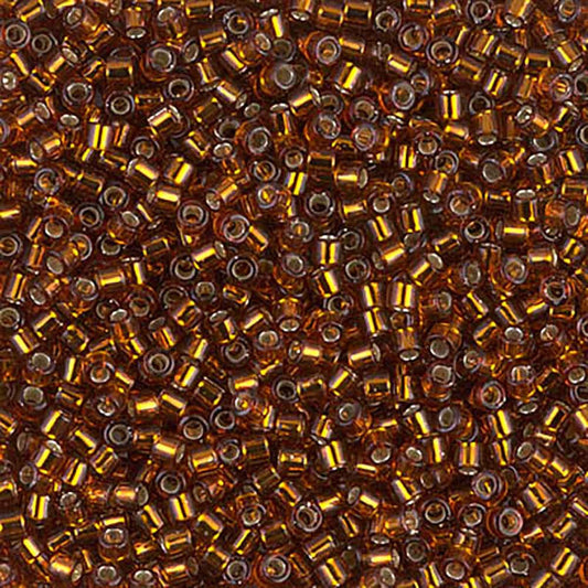 Silver Lined Dark Topaz DBM0144 Miyuki Delica 10/0 Japanese Cylinder Beads 10 grams