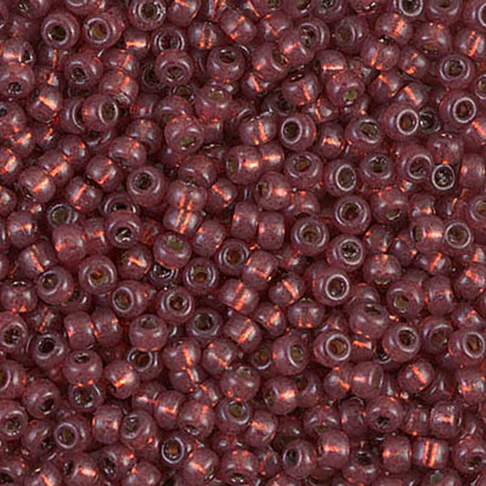 Silver Lined Dyed Nutmeg Duracoat 8-4245 Miyuki 8/0 Round Japanese Seed Beads 20 grams
