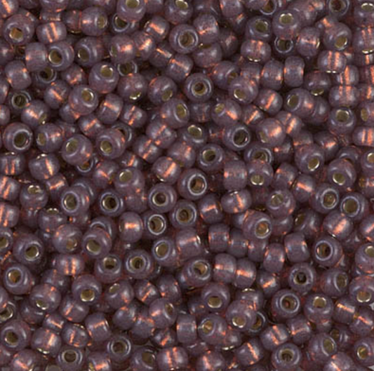 Silver Lined Dyed Rose Bronze Duracoat 8-4249 Miyuki 8/0 Round Japanese Seed Beads 20 grams