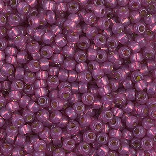 Silver Lined Fuchsia Duracoat 8-4247 Miyuki 8/0 Round Japanese Seed Beads 20 grams