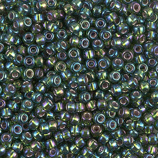 Silver Lined Olive AB 8-1026 Miyuki 8/0 Round Japanese Seed Beads 20 grams