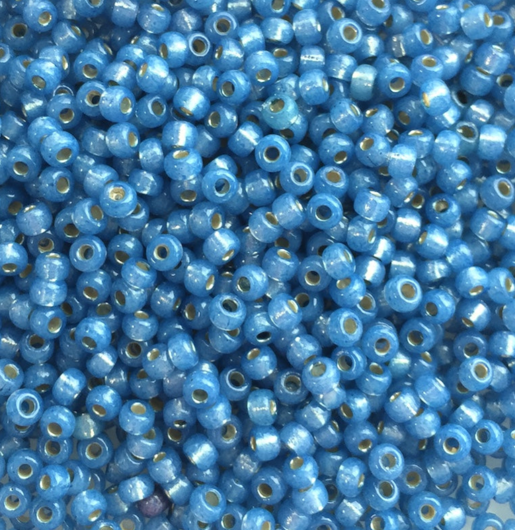 Silver Lined Powder Blue Duracoat 8-4242 Miyuki 8/0 Round Japanese Seed Beads 20 grams
