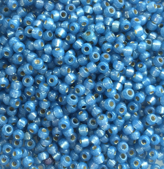 Silver Lined Powder Blue Duracoat 8-4242 Miyuki 8/0 Round Japanese Seed Beads 20 grams