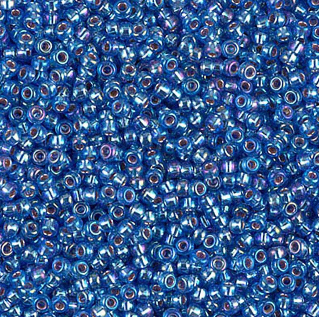 Silver Lined Sapphire AB 11-1019 Miyuki 11/0 Round Japanese Seed Beads 20 grams