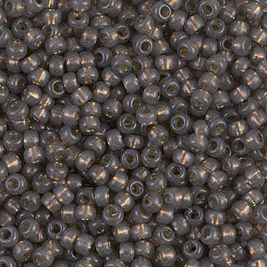 Silver Lined Taupe Duracoat 8-4250 Miyuki 8/0 Round Japanese Seed Beads 20 grams