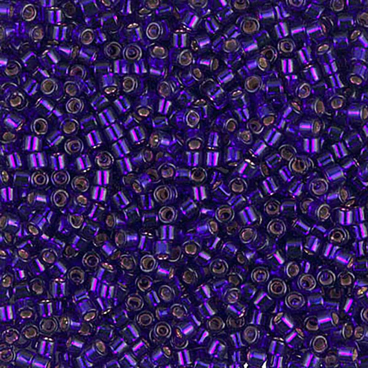 Silver Lined Violet Dyed DBM0610 Miyuki Delica 10/0 Japanese Cylinder Beads 10 grams