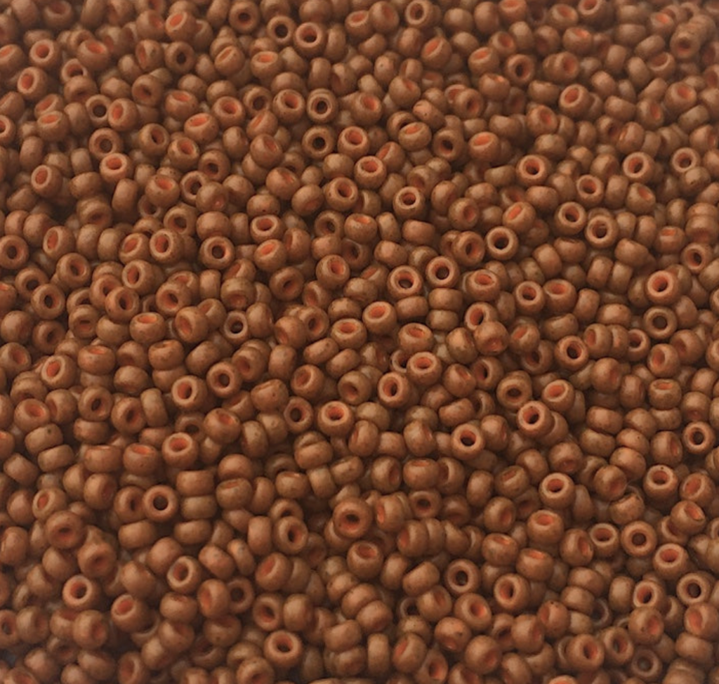 Special Dyed Chocolate Brown 11-2043 Miyuki 11/0 Round Japanese Seed Beads 20 grams