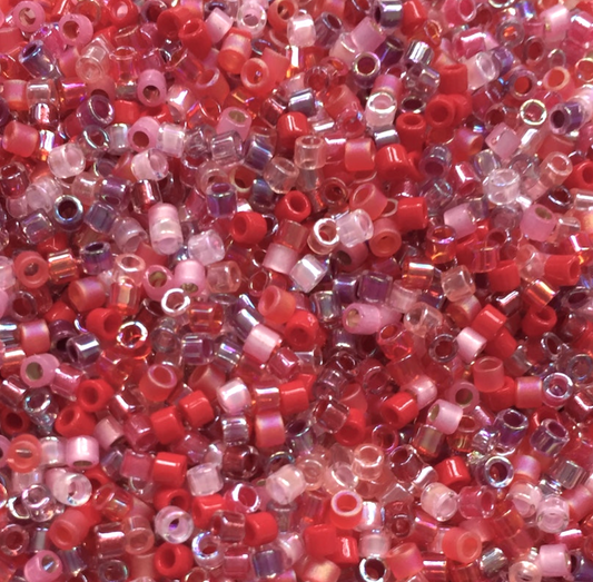 Strawberry Fields Mix DBM-MIX05 Miyuki Delica 10/0 Japanese Cylinder Beads 10 grams