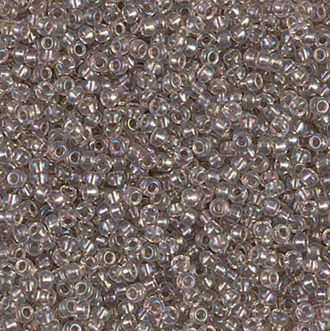Taupe Lined Crystal AB 11-2195 Miyuki 11/0 Round Japanese Seed Beads 20 grams