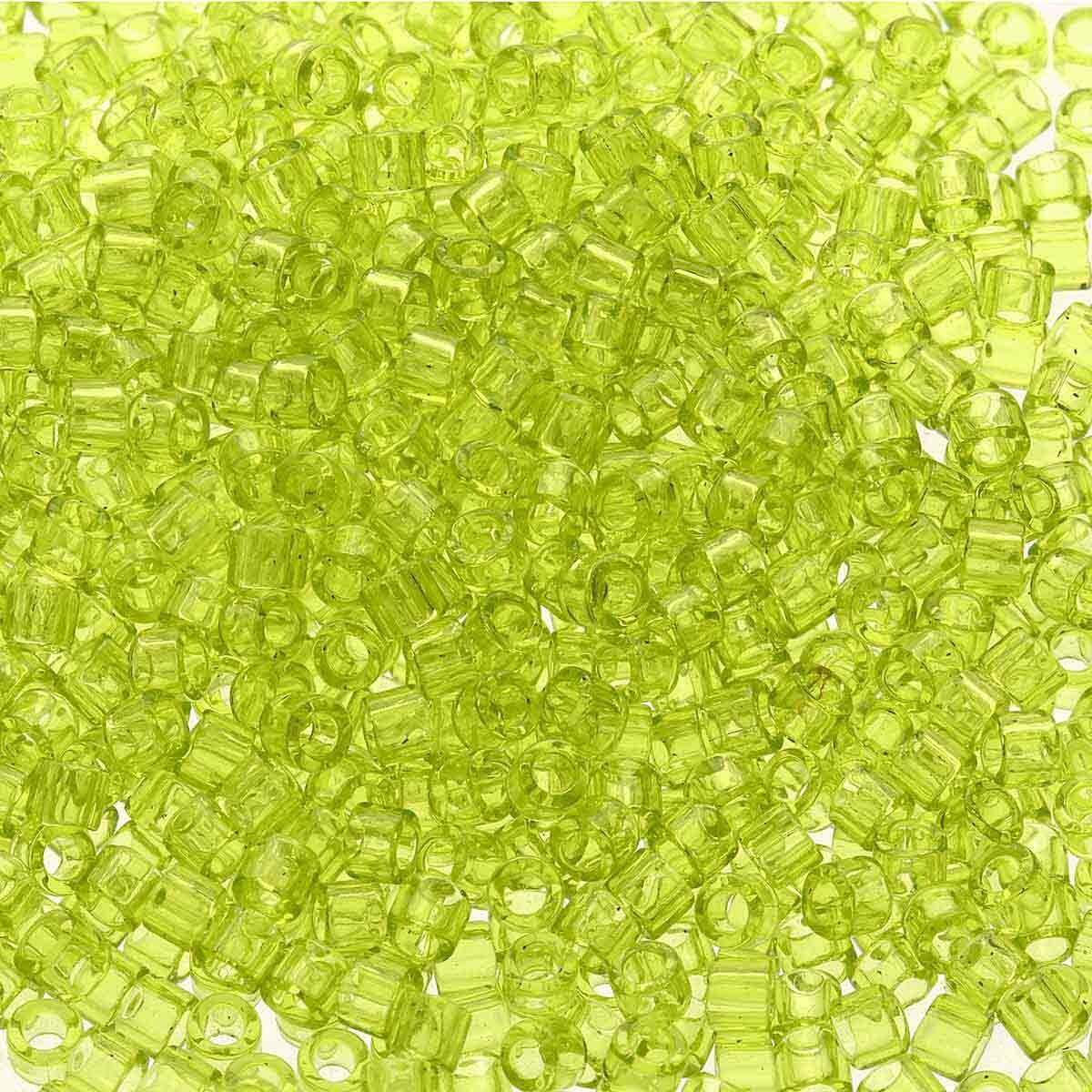 Transparent Chartreuse DBM0712 Miyuki Delica 10/0 Japanese Cylinder Beads 10 grams