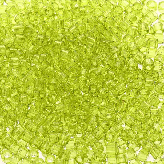 Transparent Chartreuse DBM0712 Miyuki Delica 10/0 Japanese Cylinder Beads 10 grams