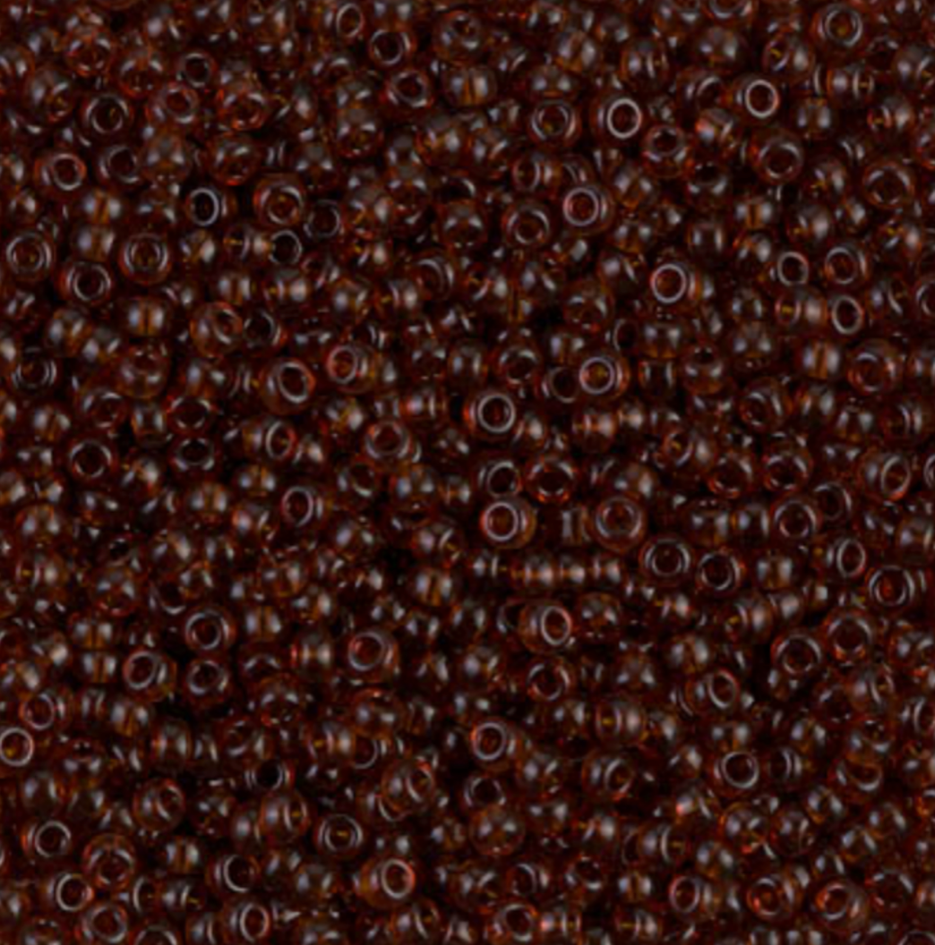 Transparent Dark Topaz 11-0134D Miyuki 11/0 Round Japanese Seed Beads 20 grams